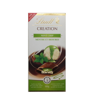 Lindt Creation Dark Chocolate, Mint Coulis, Packaged Candy